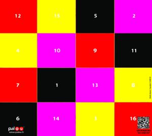 LA CIBLE MAGNETIQUE AU CASE OU, vous jouez avec les cases de couleur.

1 - En mode morpion ou "puissance 4", il faut faire des diagonales,